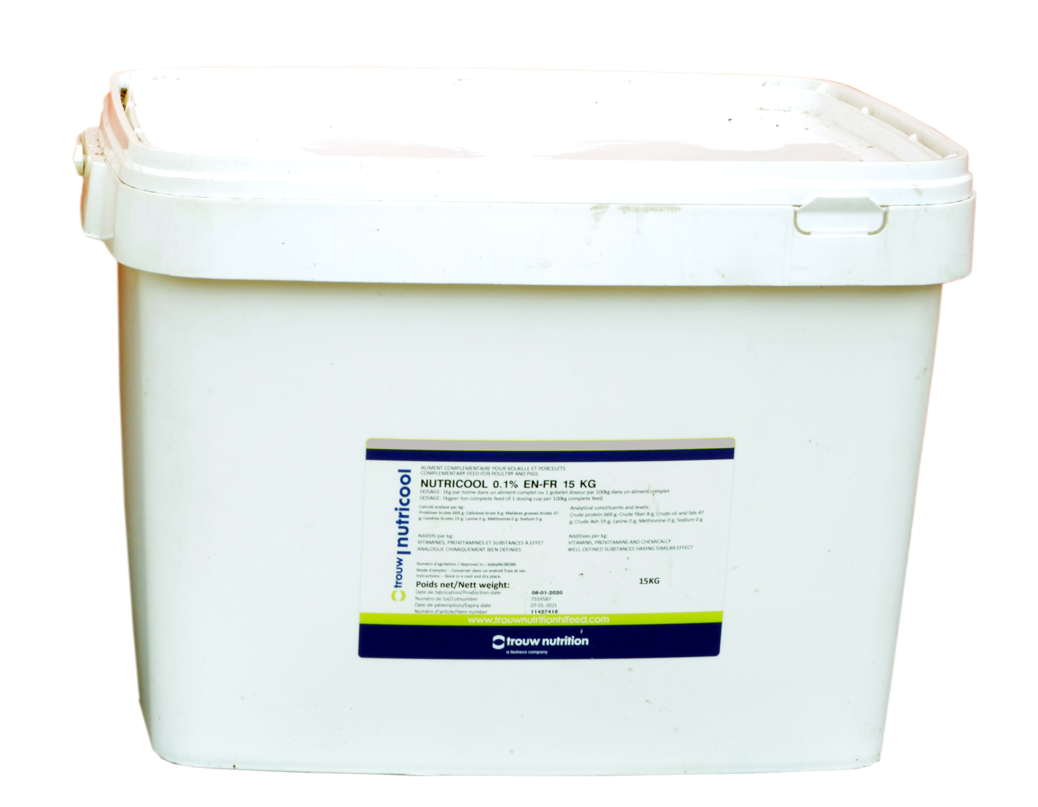 Nutricool électrolytes anti-stress thermique volailles porcs MARIDAV Côte d'Ivoire